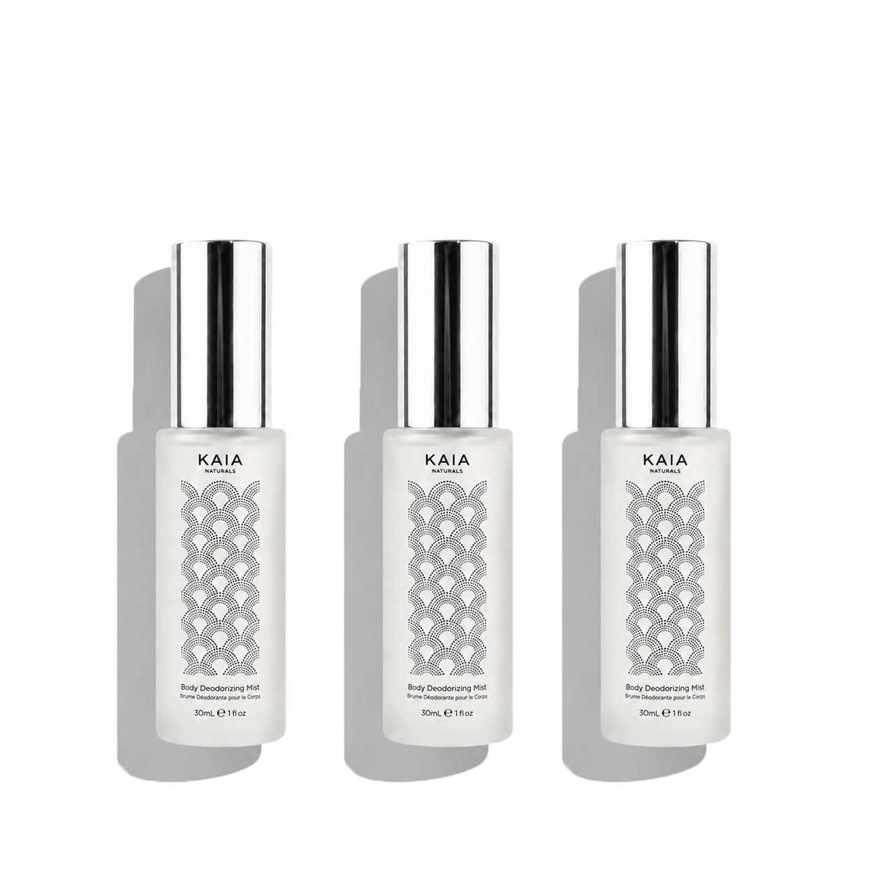 Kaia Naturals Body Refresh Scent Trio all three scents in travel size 30ml