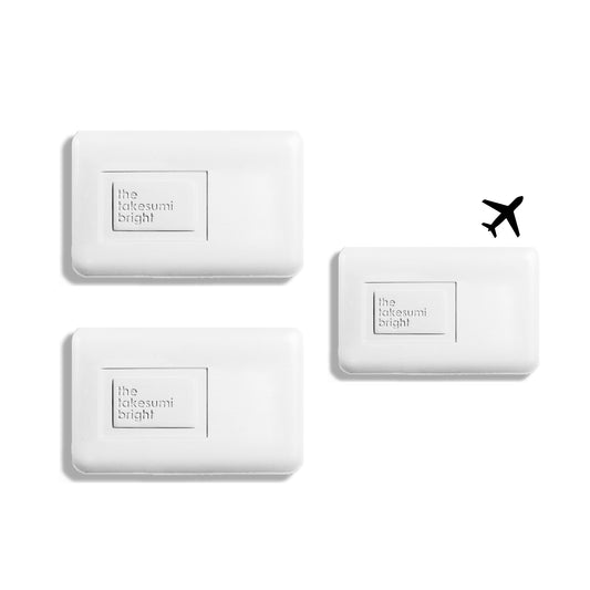 Kaia Naturals Brightening Bar Trio two full size and one travel size bundle for dark underarms
