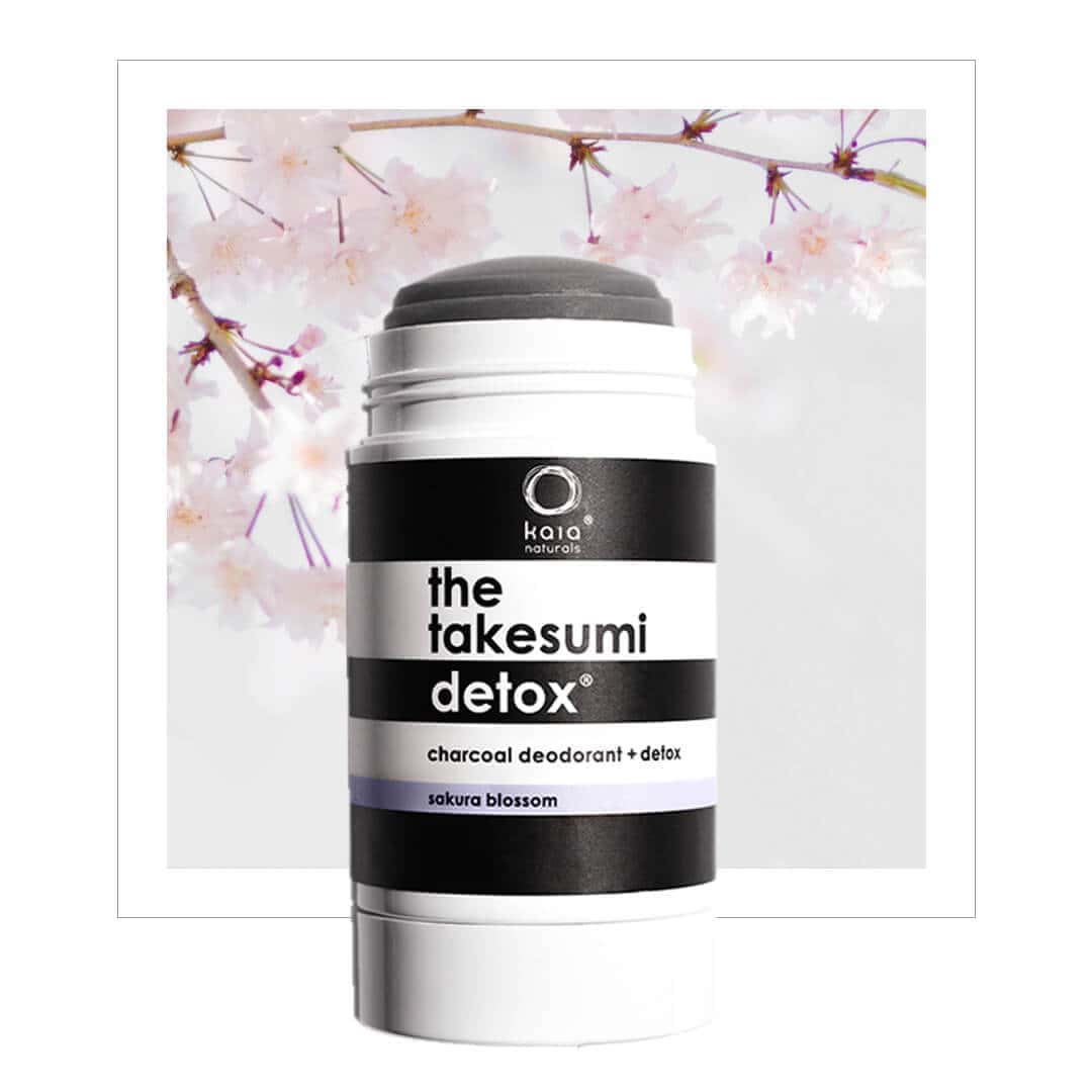 Kaia Naturals Sakura Blossom Charcoal Deodorant aluminum-free baking soda-free for body odor