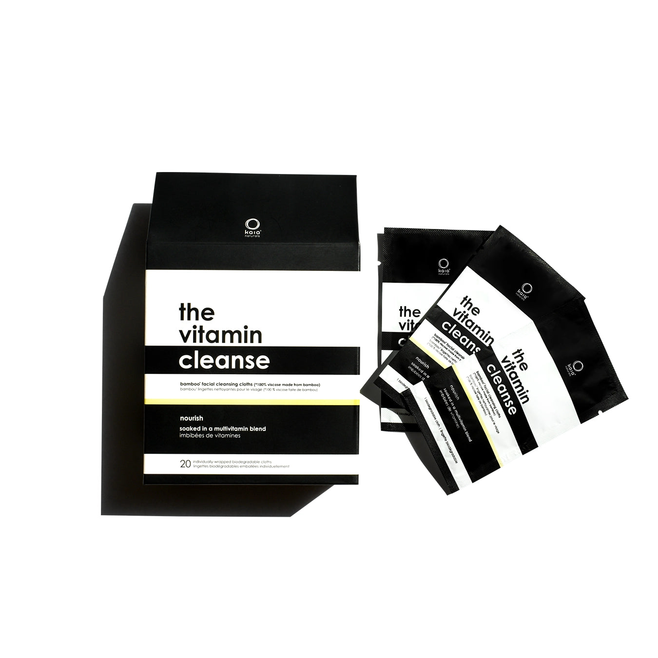 Kaia Naturals Vitamin Cleanse Cloths bamboo honey jojoba oil The Kit One Minute Miracle Award