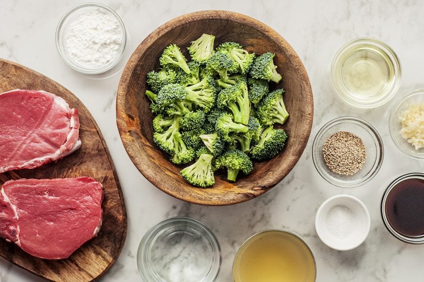 red meat and broccoli by thespruceeats.com